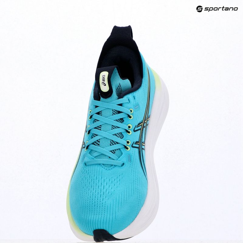 Кросівки для бігу чоловічі ASICS Gel-Nimbus 28 energy aqua/midnight 16