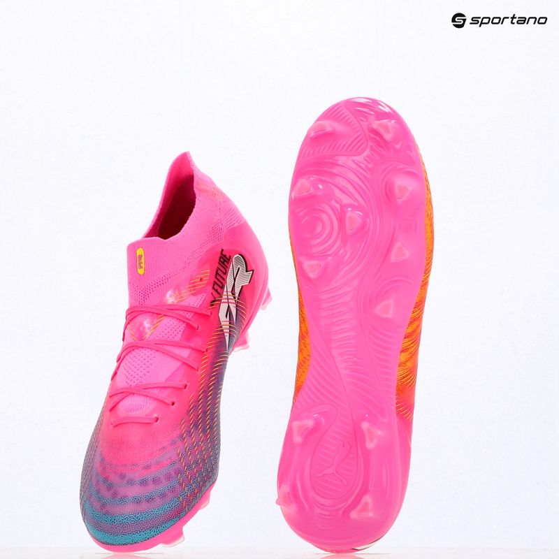 Кросівки футбольні дитячі PUMA Future 9 Pro FG/AG Jr poison pink/puma wht/sun stream/bright aqua/puma blk 17