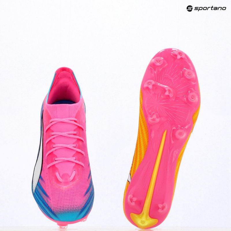 Кросівки футбольні PUMA Ultra 6 Pro FG/AG poison pink/puma wht/sunstream/bright aqua/puma blk 17