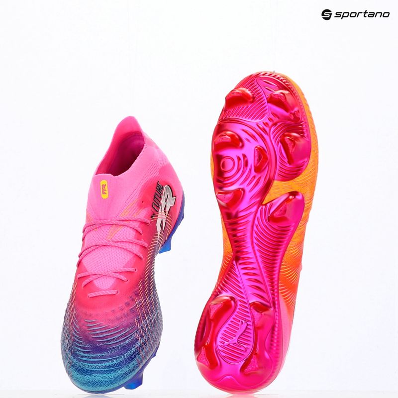 Кросівки футбольні PUMA Future 9 Ultimate FG poison pink/puma wht/sun stream/bright aqua/puma blk 15