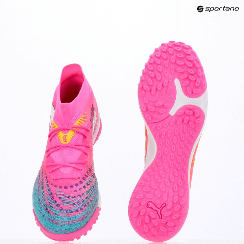 Кросівки футбольні PUMA Future 9 Match TT poison pink/puma wht/sun stream/bright aqua/puma blk 17