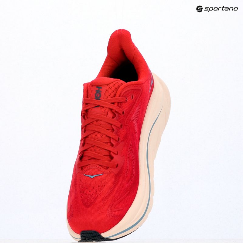 Кросівки для бігу чоловічі Hoka Clifton 10 vermillion/varsity navy 18