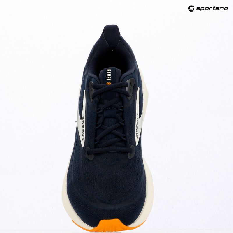 Кросівки для бігу чоловічі Brooks Revel 9 navy/navy/orange 15