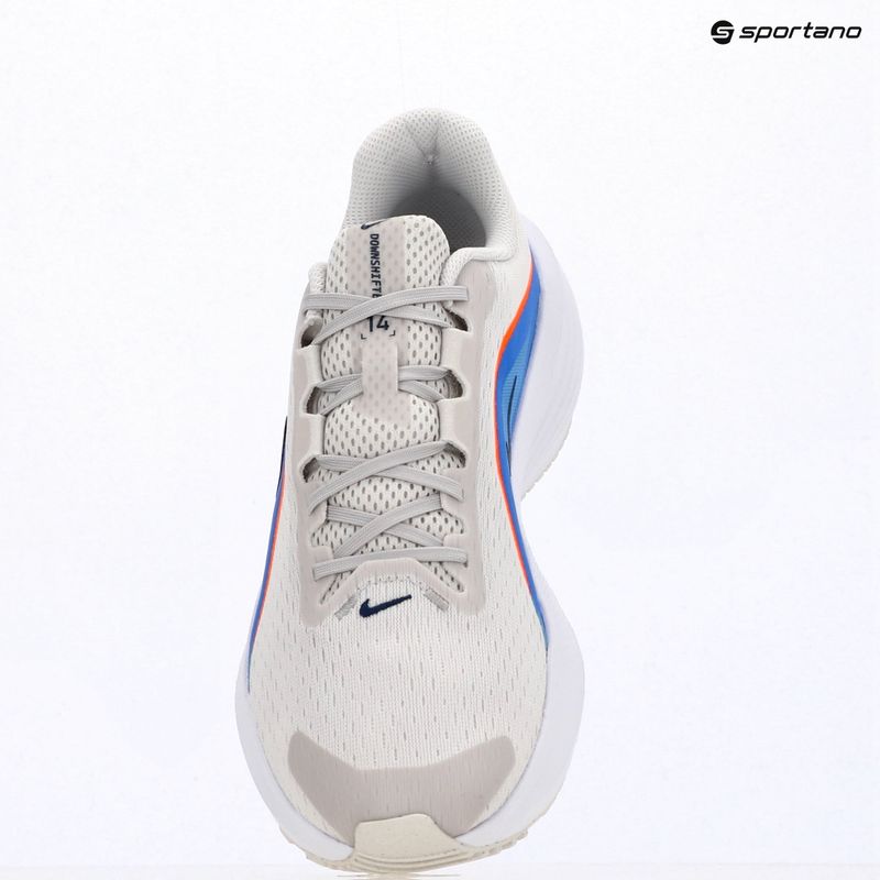 Кросівки для бігу чоловічі Nike Downshifter 14 platinum tint/black/white/off noir 13
