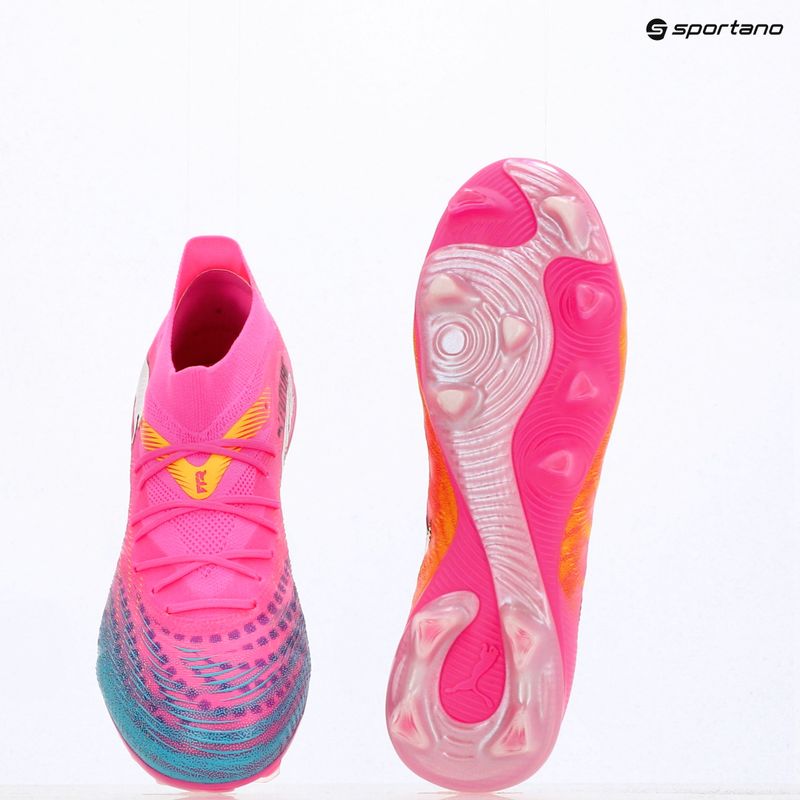 Кросівки футбольні PUMA Future 9 Match FG/AG poison pink/puma wht/sun stream/bright aqua/puma blk 14