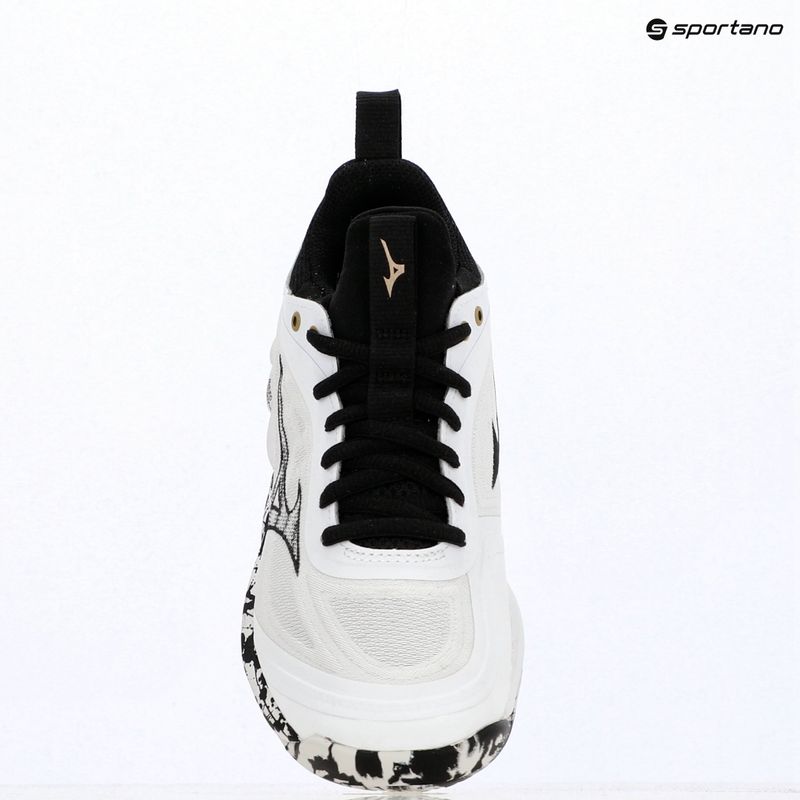 Кросівки волейбольні Mizuno Wave Luminous 3 white/black/ge gold 9