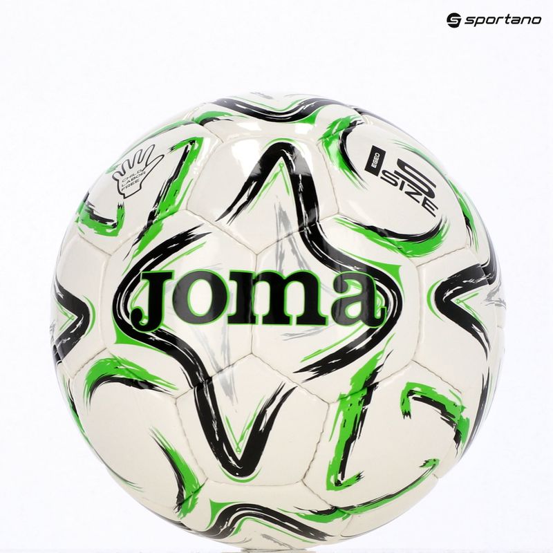М'яч футбольний Joma Egeo II black/fluor green розмір 5 7