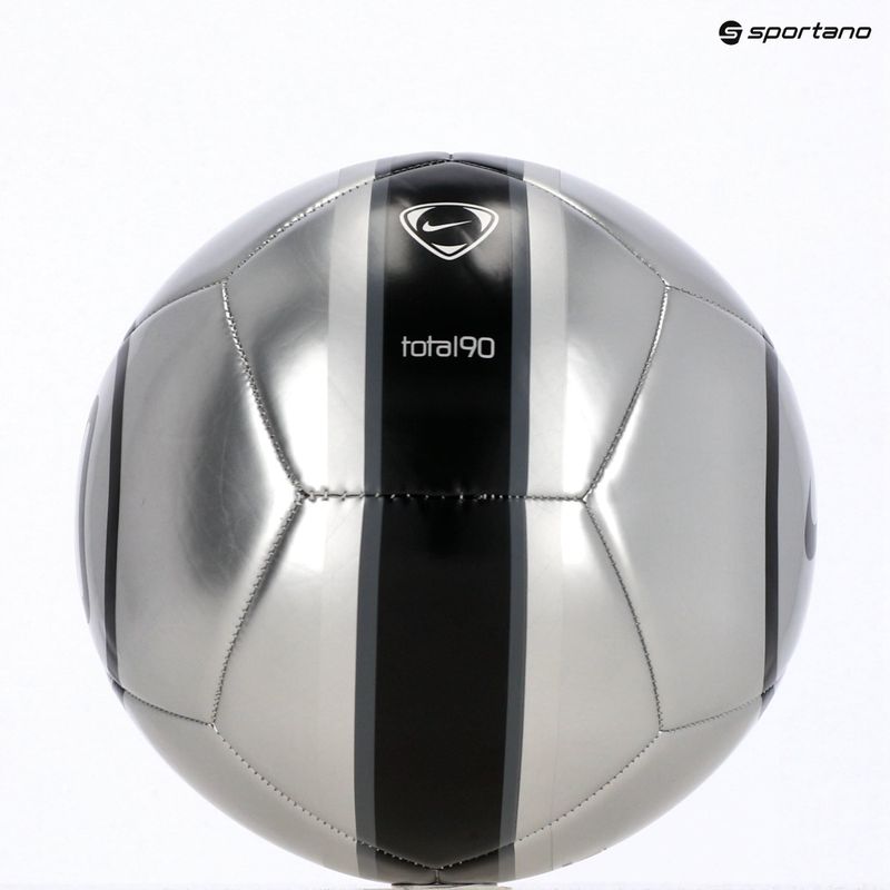 М'яч футбольний Nike Academy T90 Metallic '26 metallic silver/black/black розмір 5 5