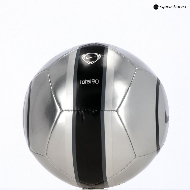 М'яч футбольний Nike Academy T90 Metallic '26 metallic silver/black/black розмір 4 5