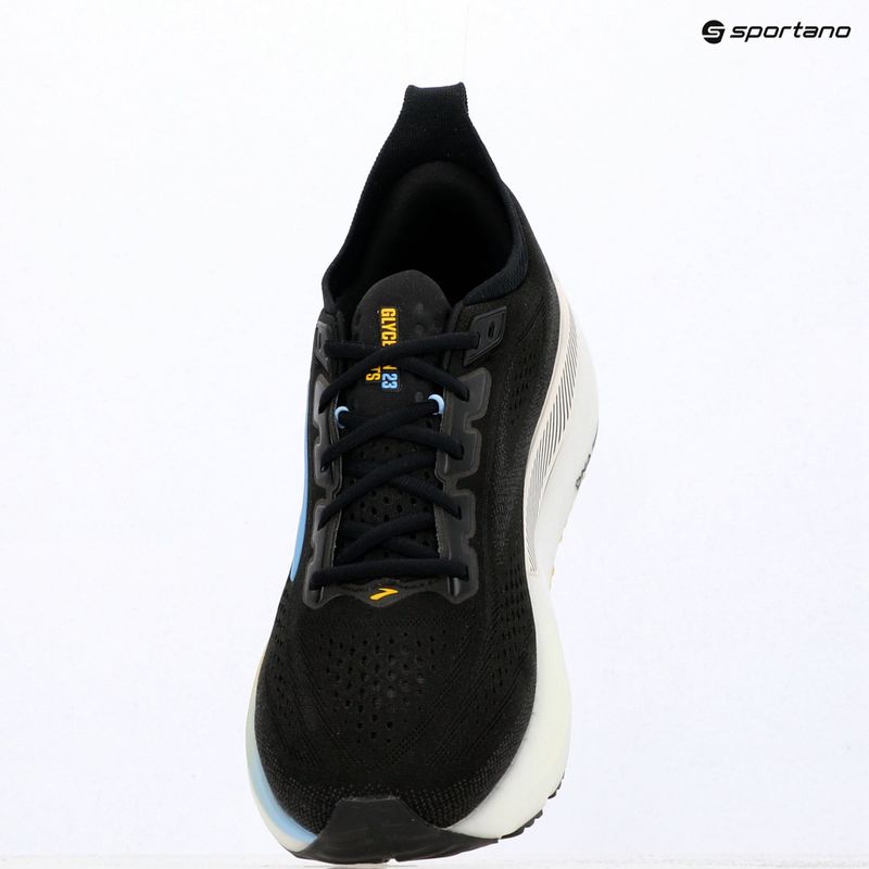 Кросівки для бігу чоловічі Brooks Glycerin GTS 23 black/cyber yellow/nightlife 9
