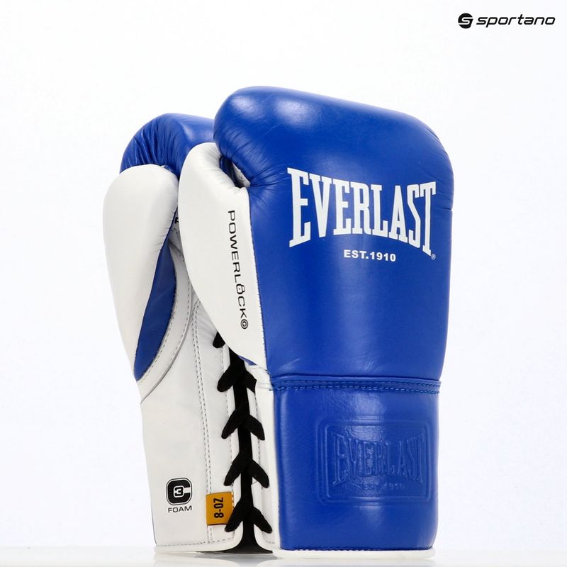 Рукавиці боксерські Everlast Powerlock OG Pro Fight blue/white 7