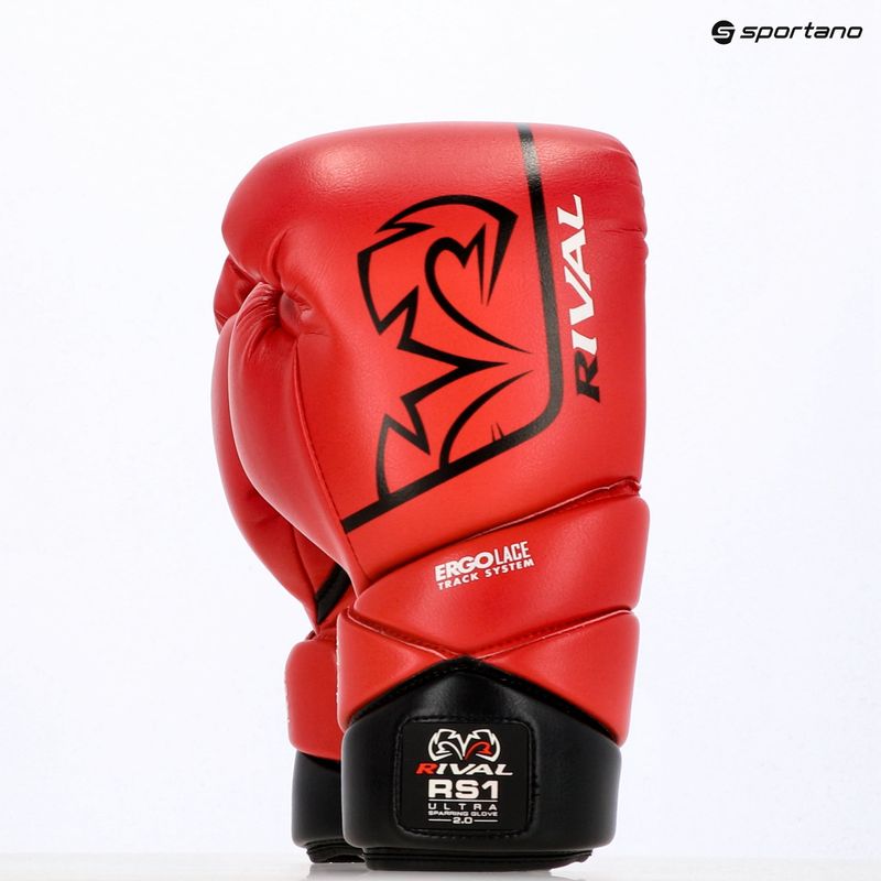 Рукавиці боксерські Rival RS1 Ultra Sparring 2.0 red 7