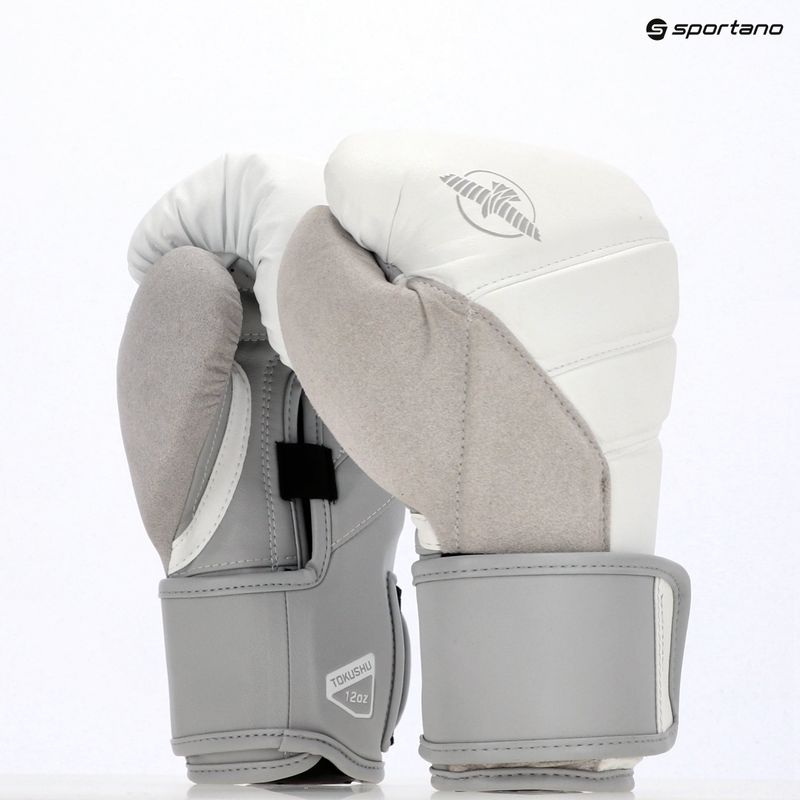Рукавиці боксерські Hayabusa T3 white/grey 8