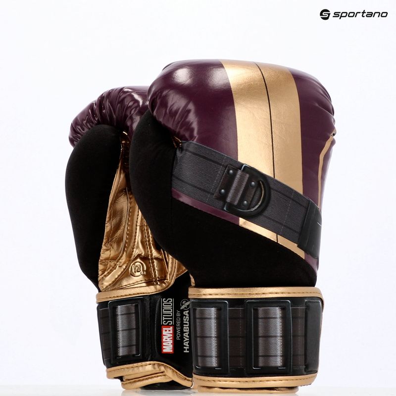 Рукавиці боксерські Hayabusa Marvel's Batroc purple/gold 26