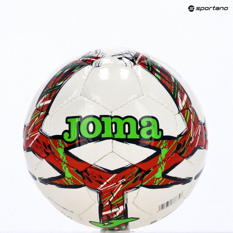М'яч футбольний Joma Dali III flour turquoise/flour coral розмір 3 7