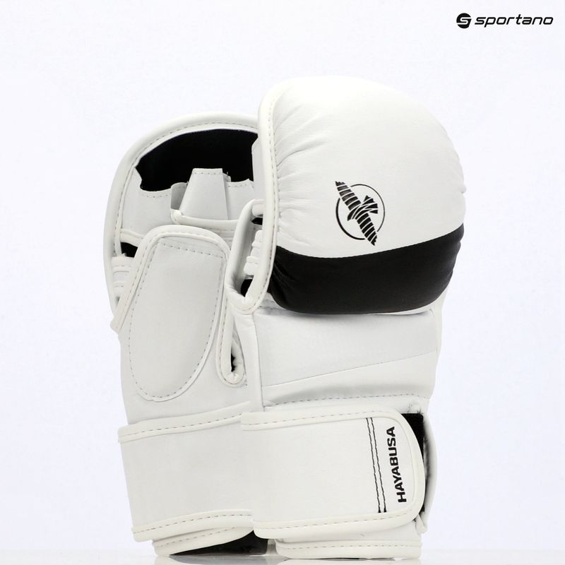 Рукавиці греплінгові Hayabusa T3 Hybrid white/black 8