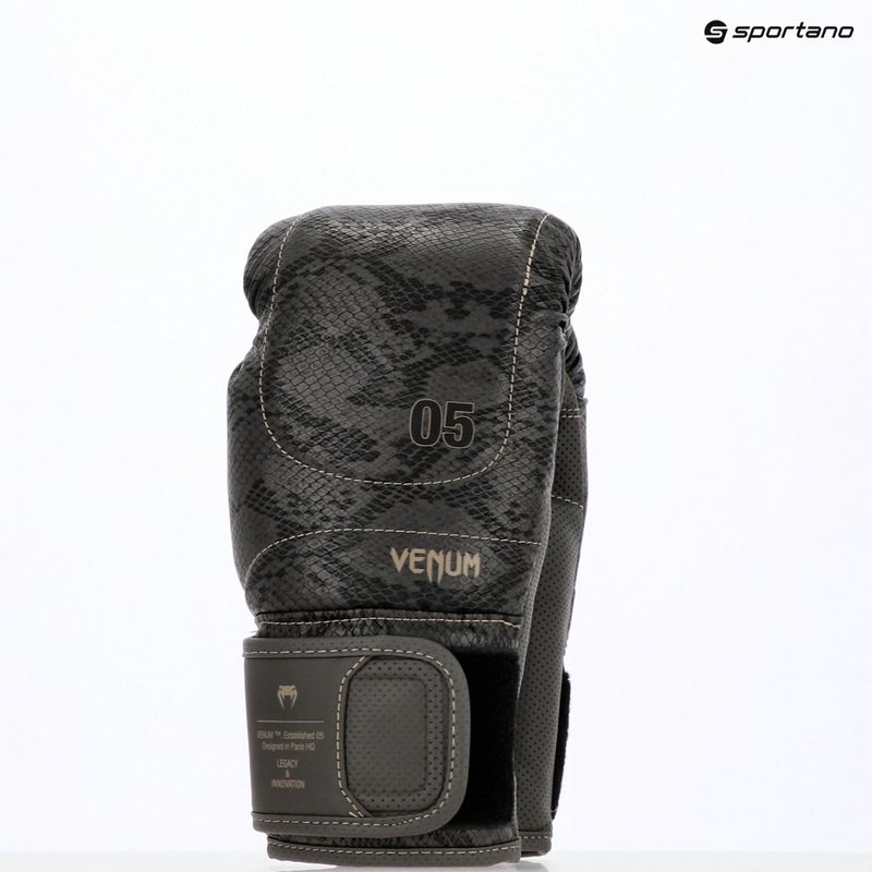 Рукавиці боксерські Venum Impact Evo Scales Boxing dark grey 6