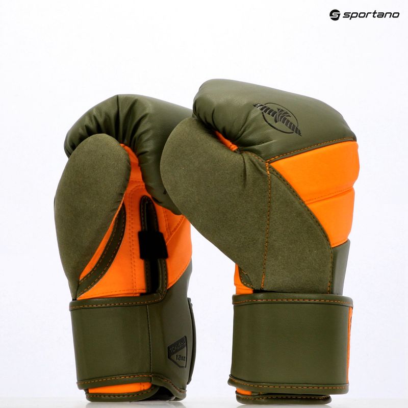 Рукавиці боксерські Hayabusa T3 green/orange 8