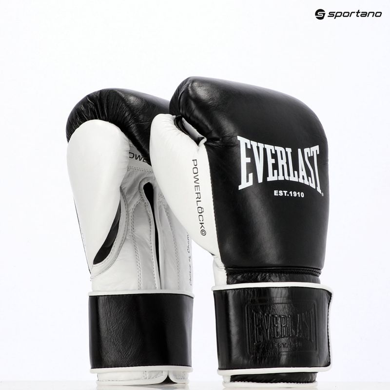 Рукавиці боксерські Everlast Powerlock Pro OG H&L black/white 7