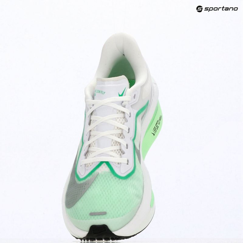 Кросівки для бігу жіночі Nike Zoom Fly 6 white/illusion green/metallic silver 9