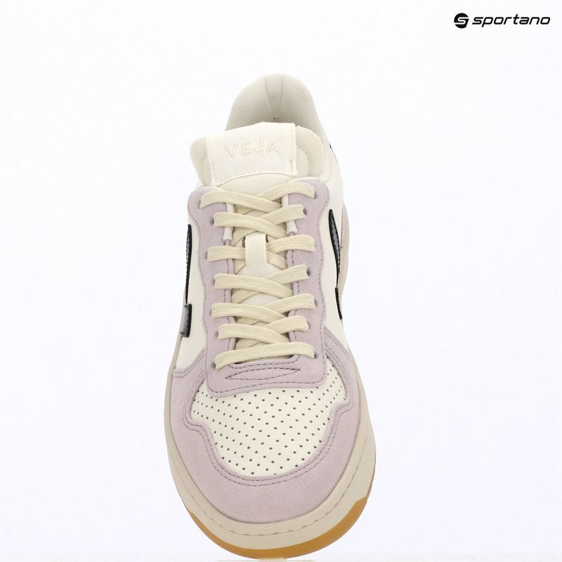 Взуття жіноче VEJA V-10 Prime Leather pure/black/parme 10
