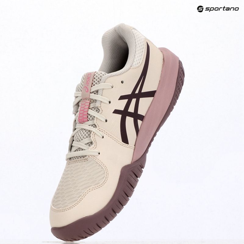 Кросівки тенісні дитячі ASICS Gel-Resolution X GS soft oat/dark aubergine 9