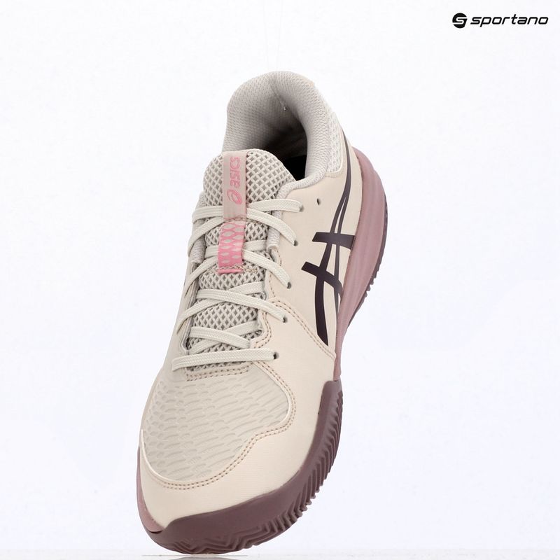 Кросівки тенісні дитячі ASICS Gel-Resolution X GS Clay soft oat/dark aubergine 9