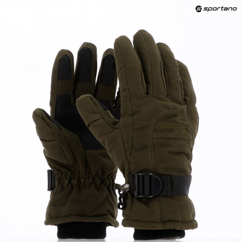 Рукавички трекінгові чоловічі Pinewood Membrane Glove moss green 10