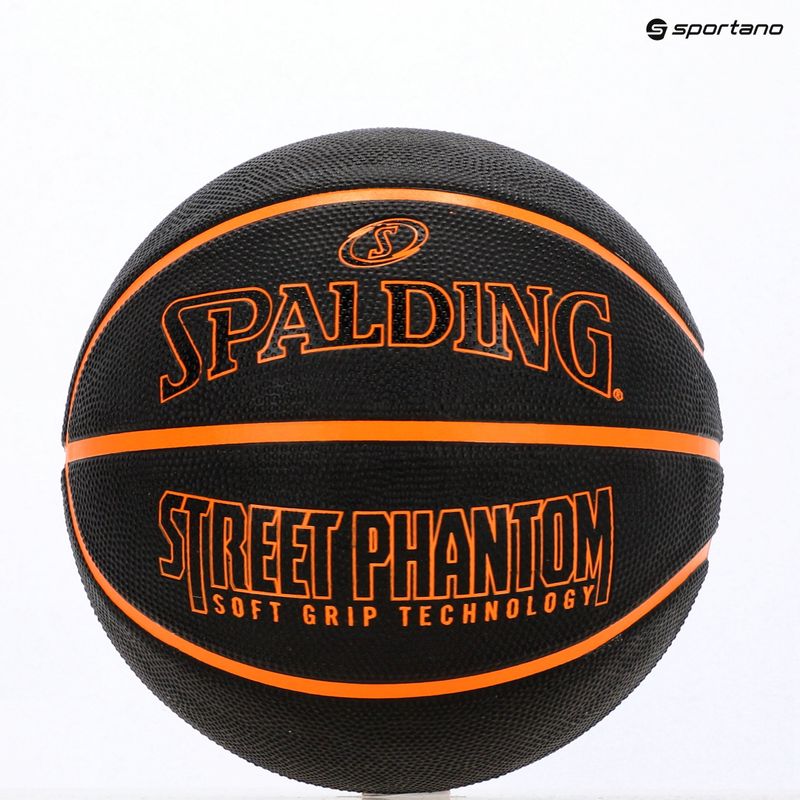 М'яч баскетбольний Spalding Phantom чорний/помаранчевий розмір 6 6