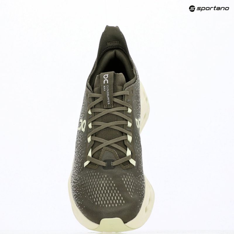 Кросівки для бігу чоловічі On Cloudsurfer Max olive/seedling 9