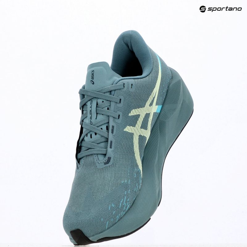 Кросівки для бігу чоловічі ASICS Novablast 6 foggy teal/illuminate yellow 9