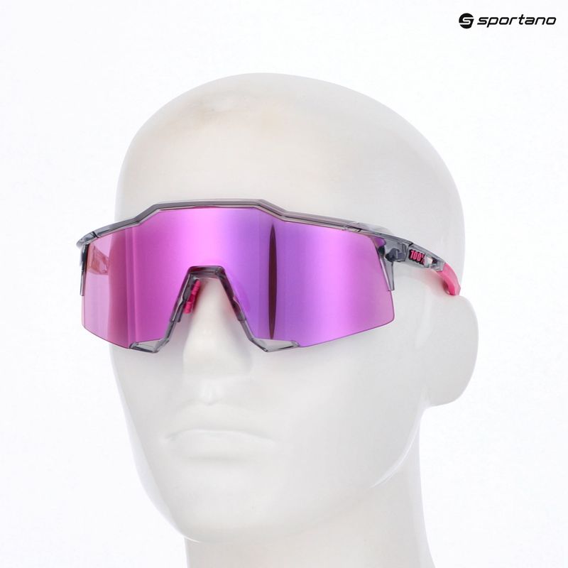 Окуляри сонцезахисні 100% Speedcraft polished translucent grey/purple multilayer mirror 5