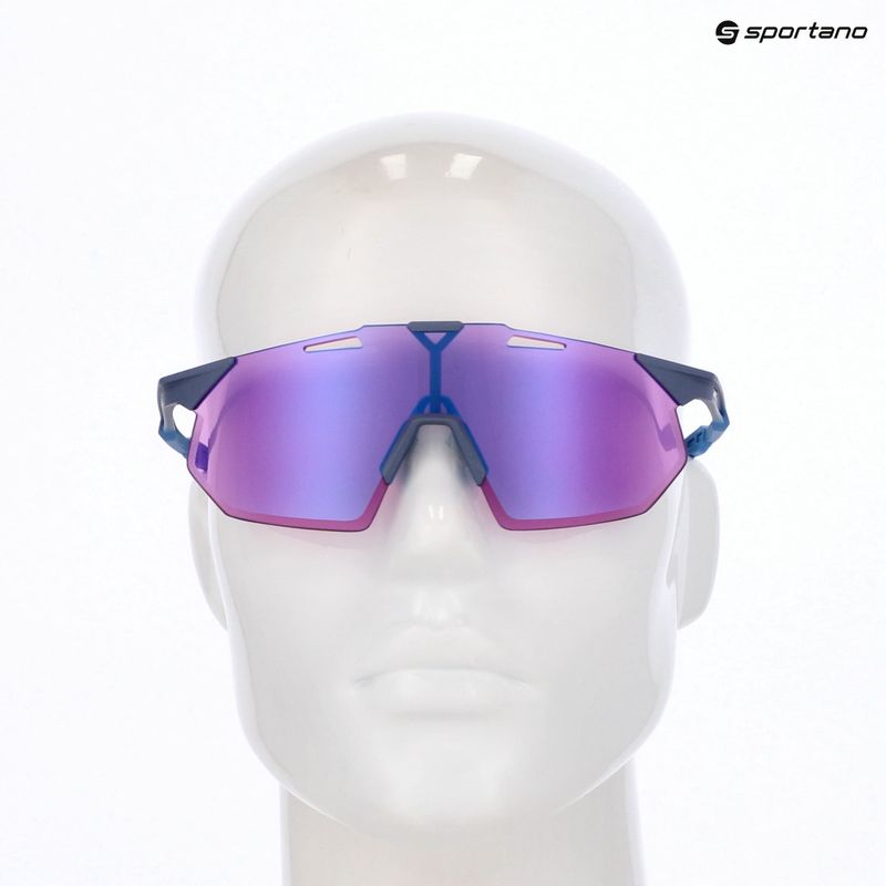 Окуляри сонцезахисні 100% Hypercraft SQ satin storm metallic/purple mirror 8