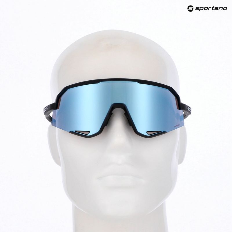 Окуляри сонцезахисні 100% Slendale matte black/hiper blue multilayer mirror 5