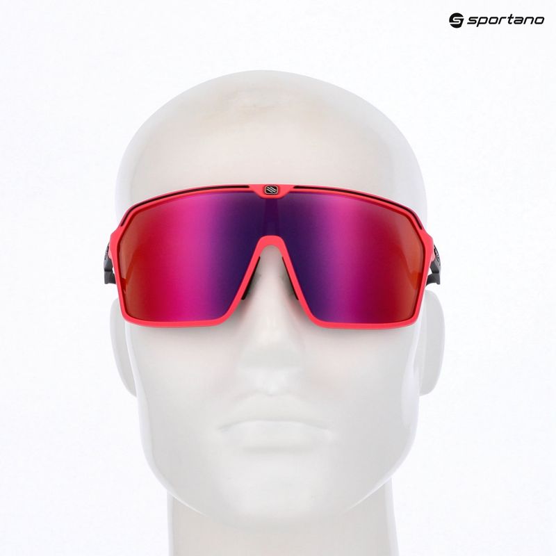Окуляри сонцезахисні Rudy Project Spinshield pink fluo/black matte/multilaser red 8