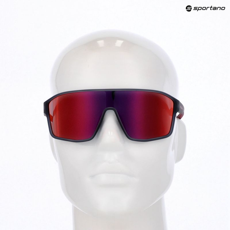 Окуляри сонцезахисні Red Bull SPECT Daft grey midnight/smoke with red-purple mirror 7