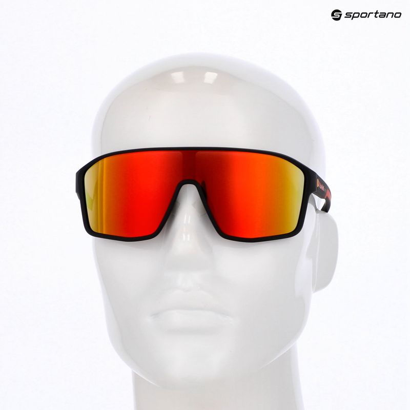 Окуляри сонцезахисні Red Bull SPECT Daft black/brown with red mirror 6