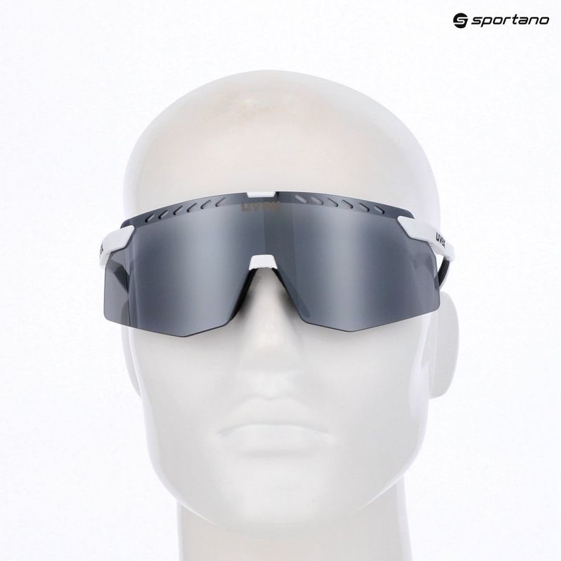 Окуляри сонцезахисні UVEX Pace Stage white matt/mirror silver 7