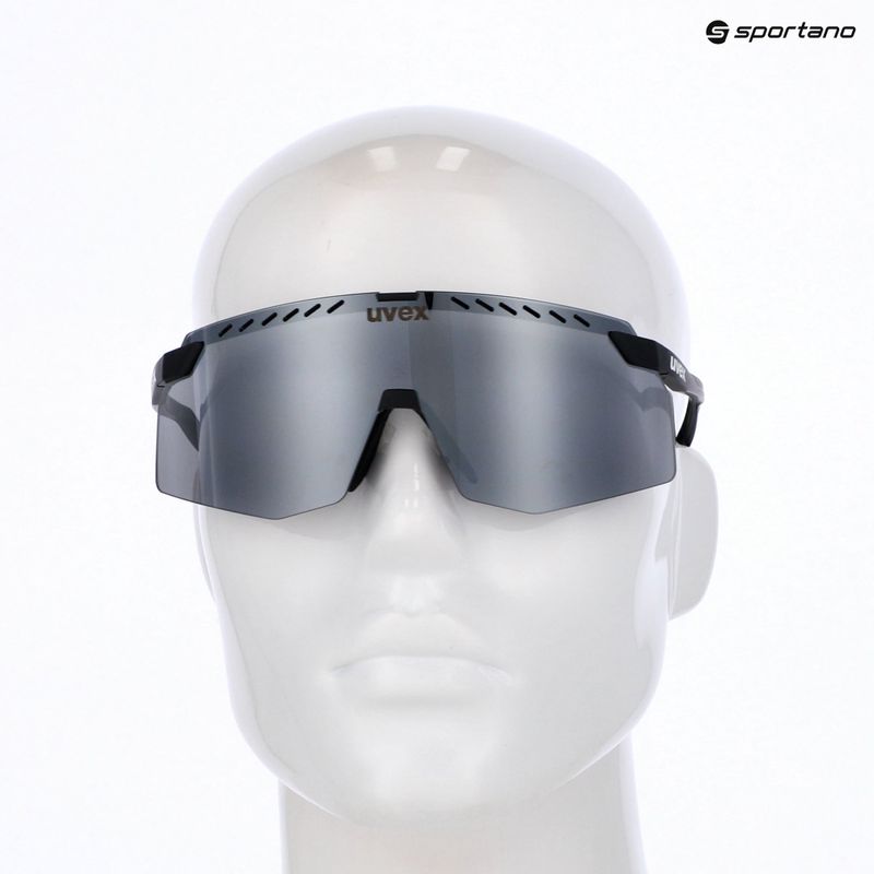 Окуляри сонцезахисні UVEX Pace Stage black matt/mirror silver 7