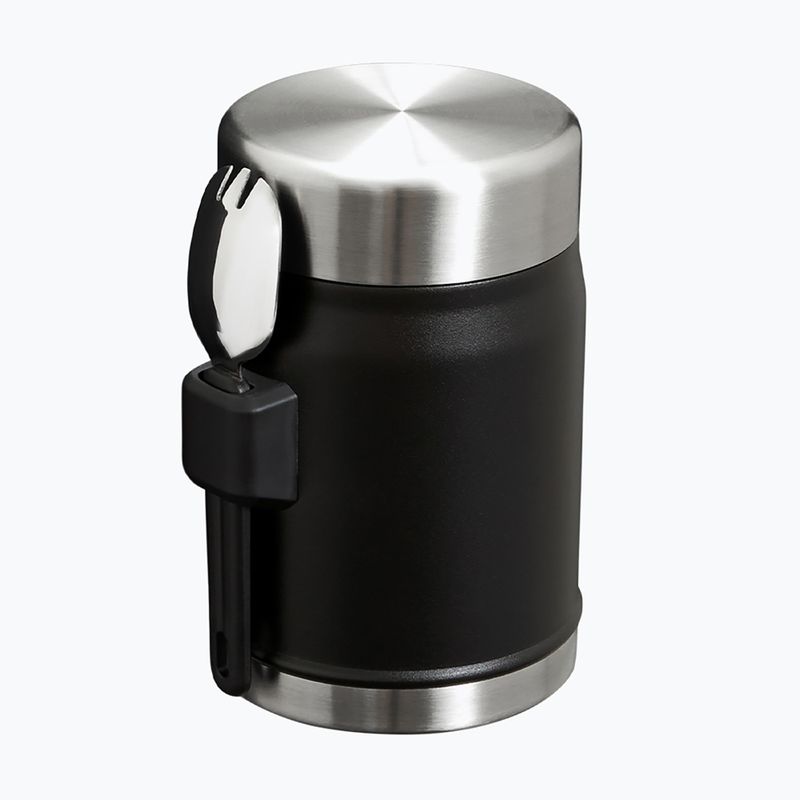 Термос для їжі Stanley Legendary Food Jar + Spork 400 мл чорний 2.0 2