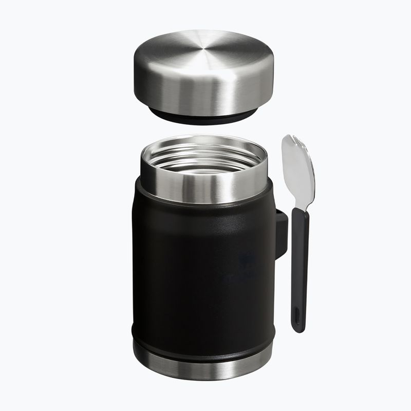 Термос для їжі Stanley Legendary Food Jar + Spork 400 мл чорний 2.0 3