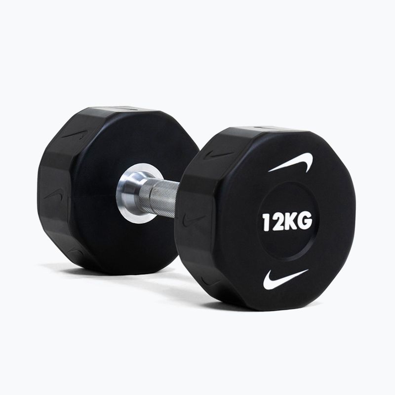 Хромована гантель Nike Strength Pro Urethane Dumbbell 12 kg black/white 6