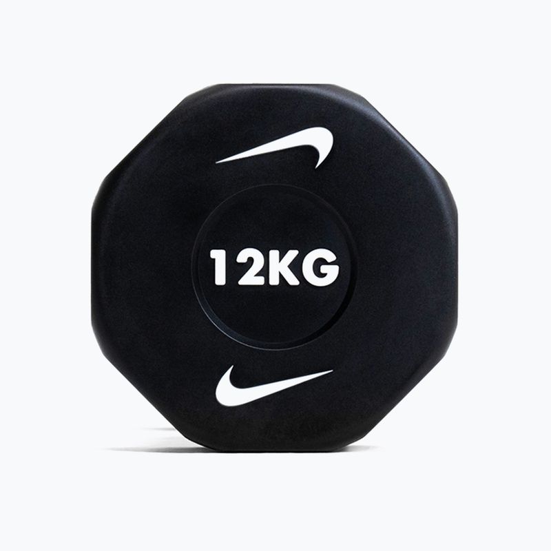 Хромована гантель Nike Strength Pro Urethane Dumbbell 12 kg black/white 7