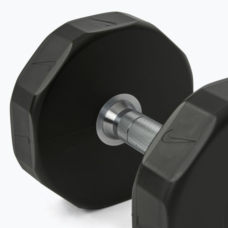 Хромована гантель Nike Strength Pro Urethane Dumbbell 14 kg black/white 4
