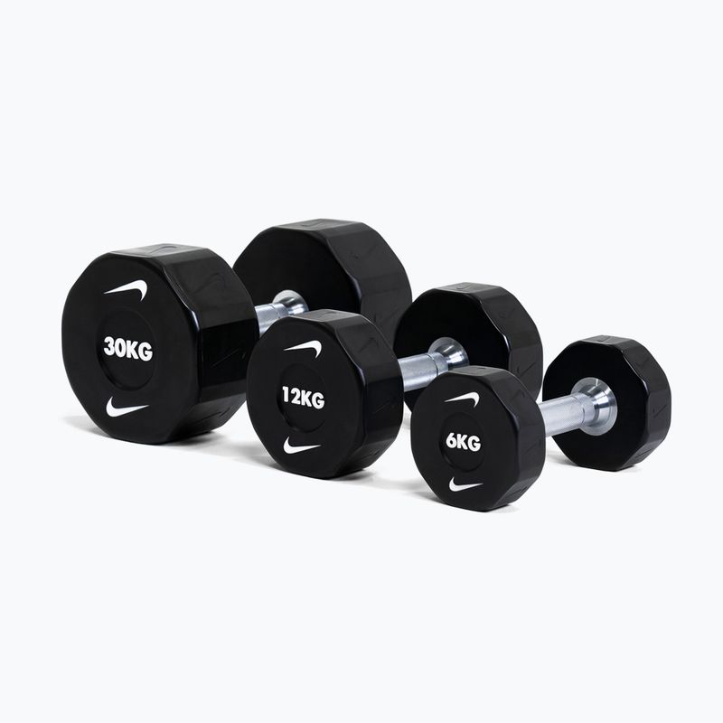 Хромована гантель Nike Strength Pro Urethane Dumbbell 14 kg black/white 5
