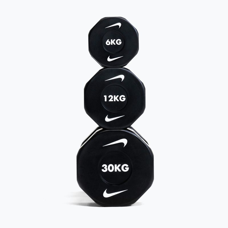 Хромована гантель Nike Strength Pro Urethane Dumbbell 14 kg black/white 6