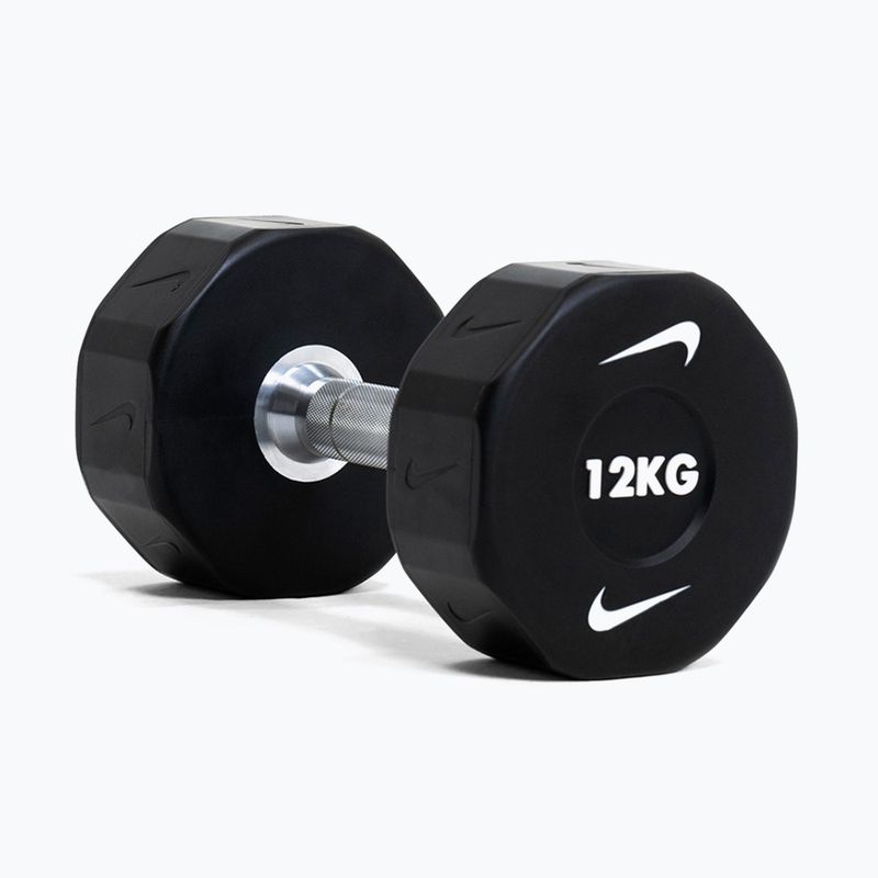 Хромована гантель Nike Strength Pro Urethane Dumbbell 14 kg black/white 8