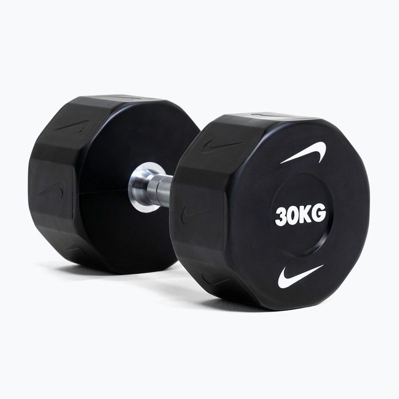Хромована гантель Nike Strength Pro Urethane Dumbbell 14 kg black/white 9