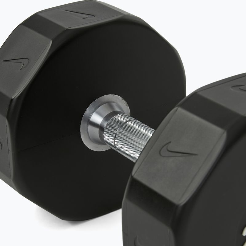 Хромована гантель Nike Strength Pro Urethane Dumbbell 20 kg black/white 4