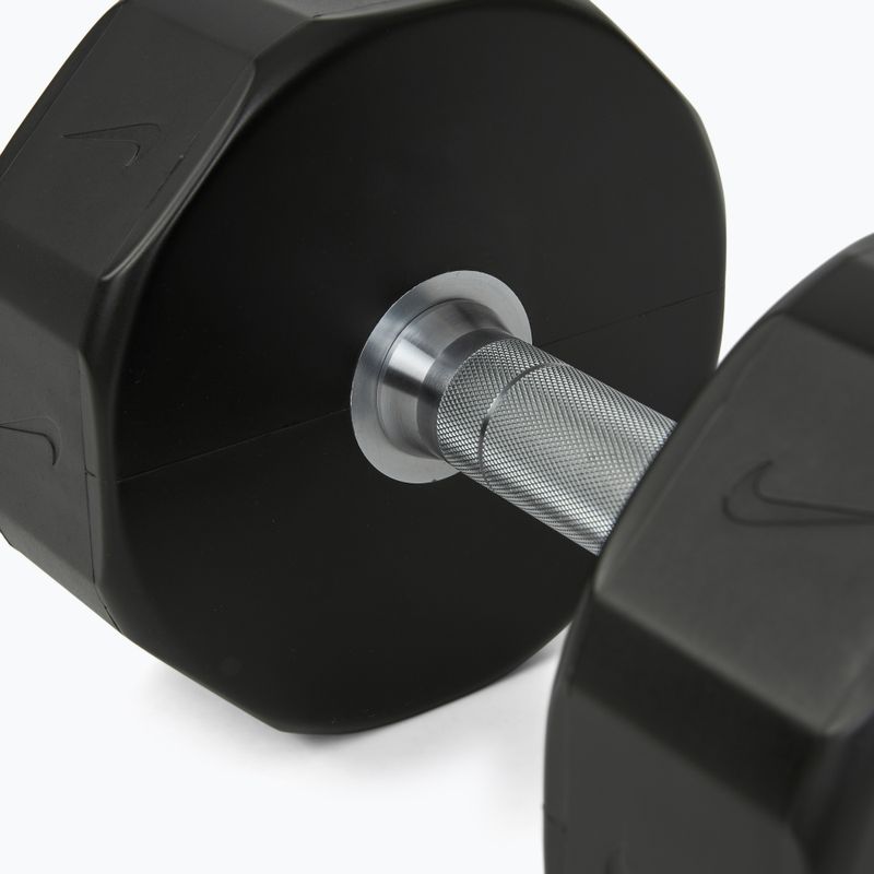 Хромована гантель Nike Strength Pro Urethane Dumbbell 22 kg black/white 4